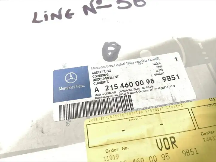 Mercedes-Benz CL C215 (2000 - 2006) A2154600095 Обшивка рулевой колонки — фото 4