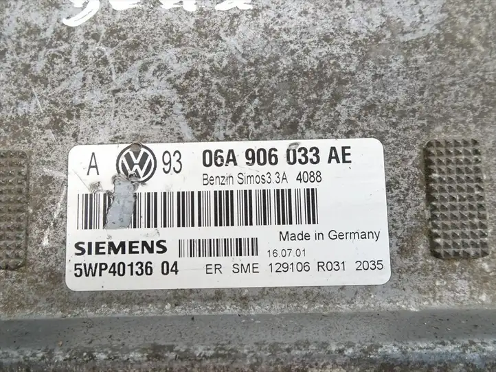 Volkswagen Golf IV (1998 - 2005) 06A906033AE Блок управления двигателем (ЭБУ) — фото 4