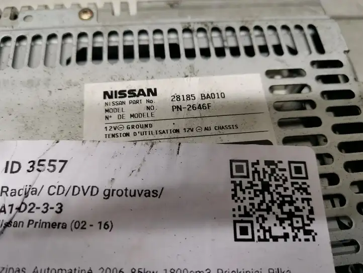 Nissan Primera (2001 - 2008) 28185BA010 Магнитола / мультимедийная система — фото 2