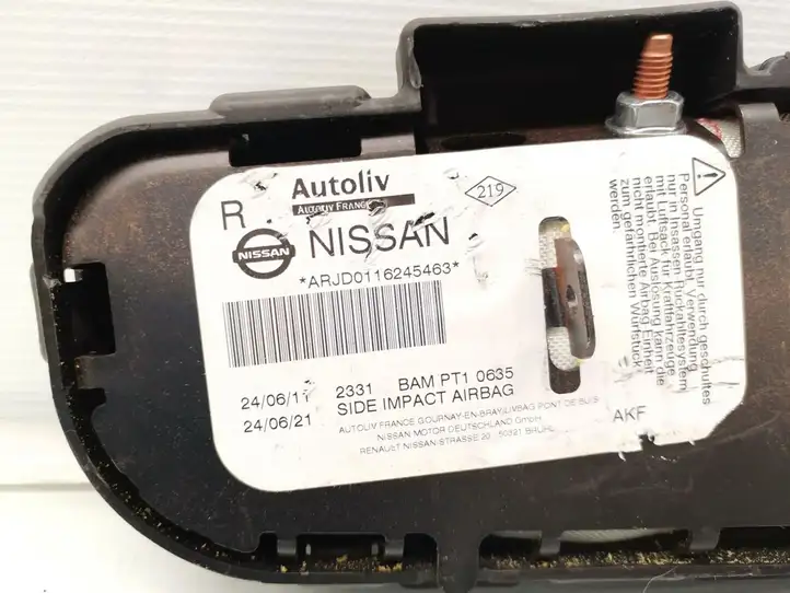Nissan Qashqai (2010 - 2013) BAMPT10635 Боковая подушка безопасности (стойка) — фото 4
