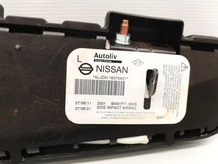 Nissan Qashqai (2010 - 2013) BAMPT10635 Боковая подушка безопасности (стойка) — фото 4