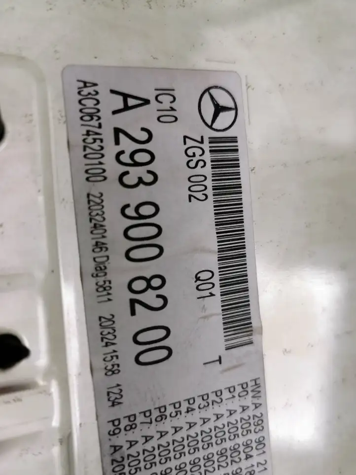 Mercedes-Benz EQC (2018 - ) A2939008200 Прочие блоки управления — фото 6