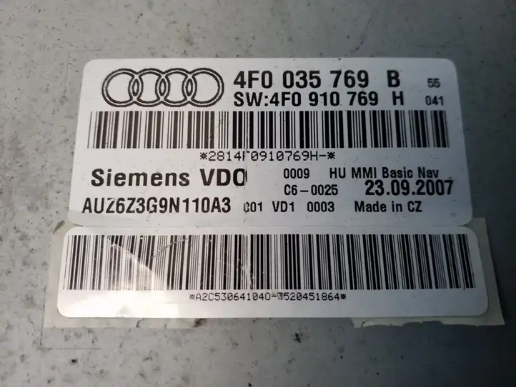 Audi A6 S6 C6 4F (2004 - 2008) 4F0035769B Навигационный привод CD/DVD — фото 2