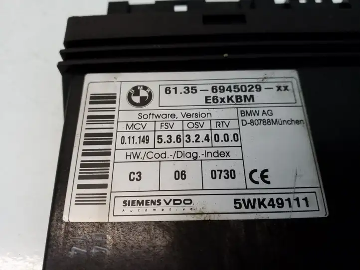 BMW 5 E60 E61 (2004 - 2010) 61356945029 Модуль комфорта — фото 3