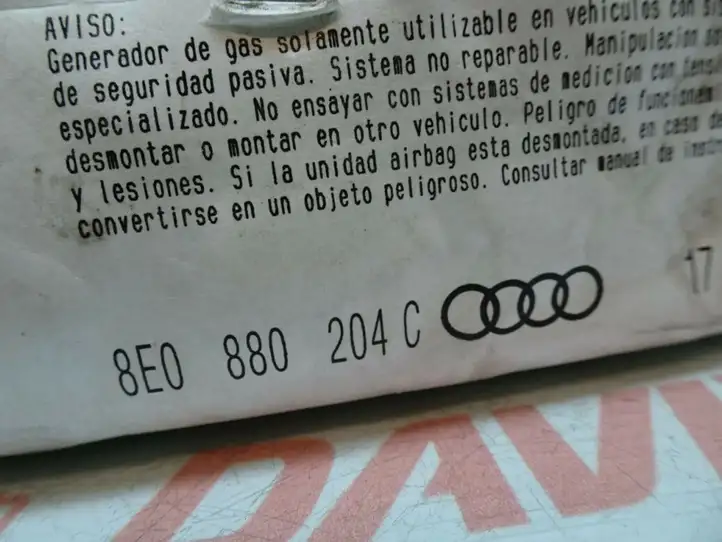 Audi A4 S4 B7 8E 8H (2004 - 2009) 8E0880204C Подушка безопасности пассажира — фото 4