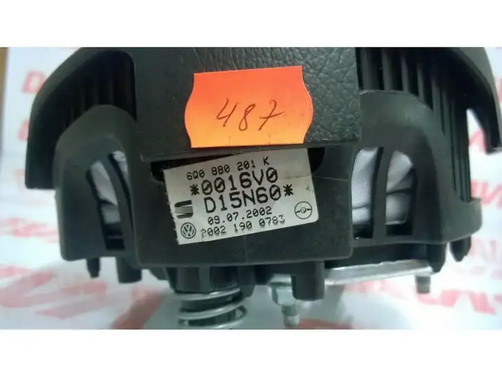 Volkswagen Polo (2005 - 2009) 6Q0880201K Подушка безопасности руля — фото 6