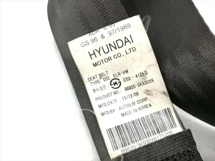 Hyundai Sonata (2007 - 2010) 615478700A Передний ремень безопасности — фото 5