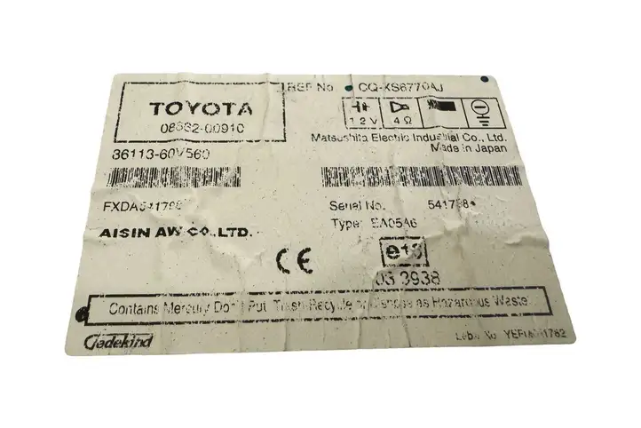 Toyota Avensis T250 (2006 - 2009) 0886200910 Магнитола / мультимедийная система — фото 7