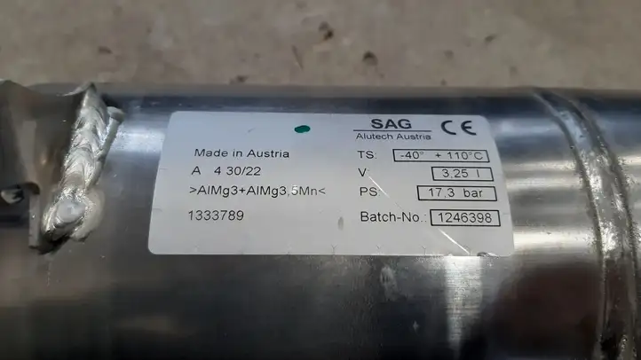 Volvo XC90 (2019 - ) 31360725 Ресивер пневмоподвески — фото 2