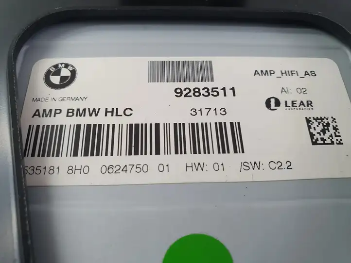 BMW 3 F30 F35 F31 (2012 - 2018) 9283511 Усилитель звука — фото 5
