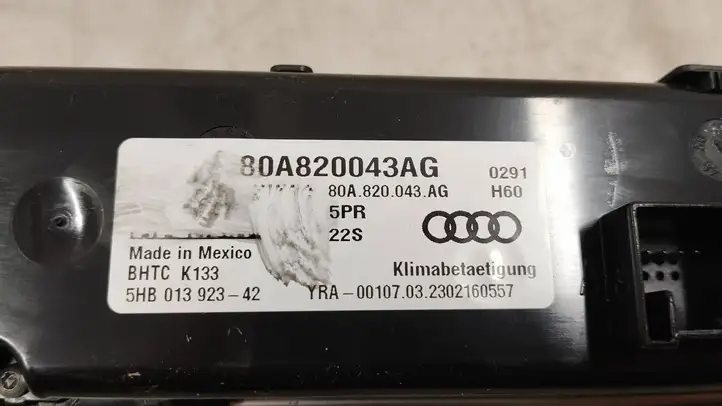 Audi Q5 SQ5 (2017 - ) 80a820043ag Блок управления климат-контролем — фото 5