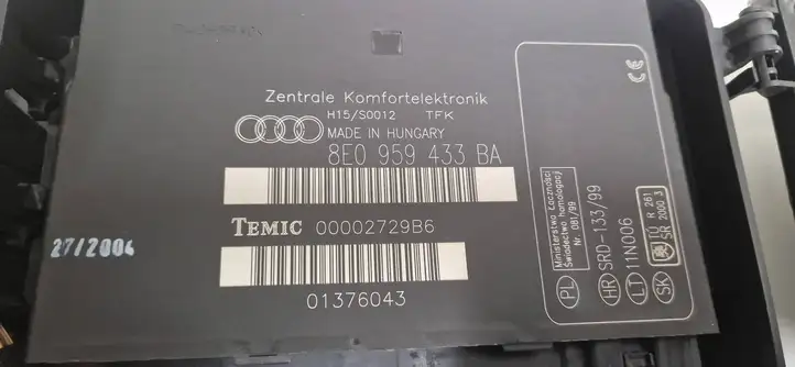 Audi A4 S4 B7 8E 8H (2004 - 2009) 8E0959433BA Модуль комфорта — фото 2