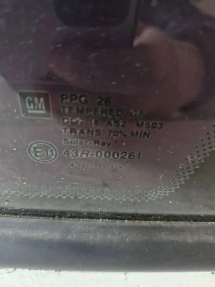 Opel Meriva A (2002 - 2006) 43R000261 Заднее боковое стекло — фото 2