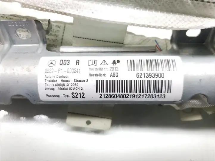 Mercedes-Benz E W212 (2009 - 2016) 2128604802 Боковая подушка безопасности шторка — фото 4
