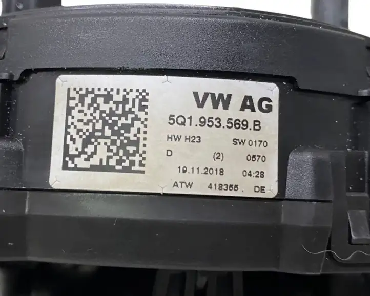 Volkswagen Tiguan (2016 - 2020) 5Q1953569B Контактное кольцо SRS — фото 8