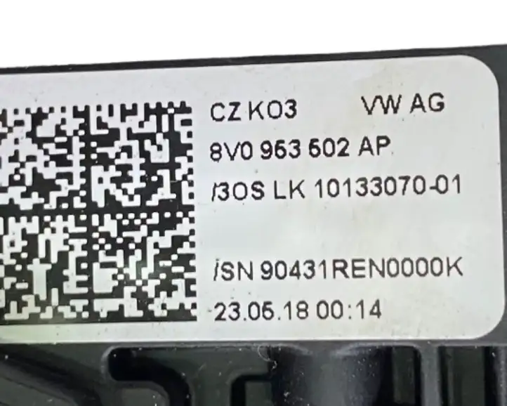 Audi A3/S3 8V (2016 - 2020) 8V0953521JT Контактное кольцо SRS — фото 4