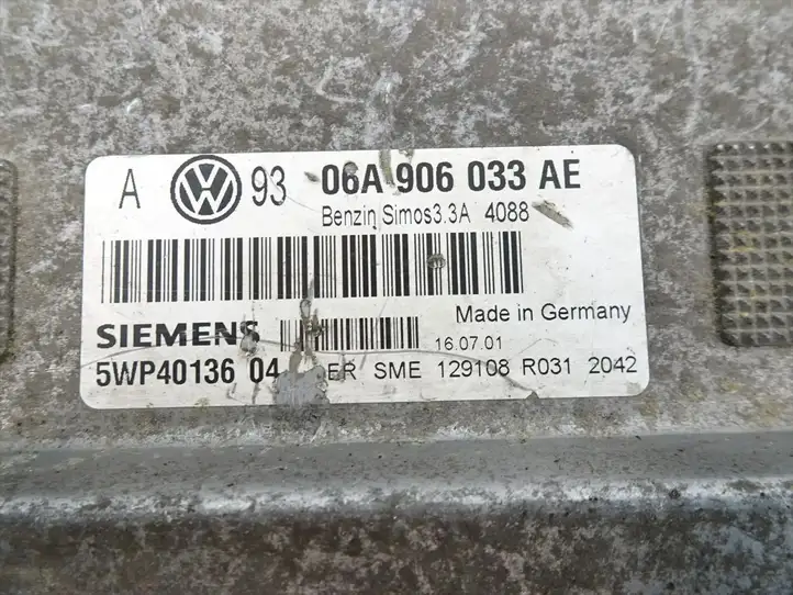Volkswagen Golf IV (1998 - 2005) 06A906033AE Блок управления двигателем (ЭБУ) — фото 4
