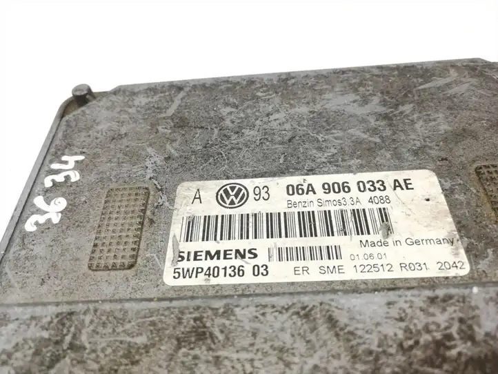 Volkswagen Golf IV (1998 - 2005) 06A906033AE Блок управления двигателем (ЭБУ) — фото 4