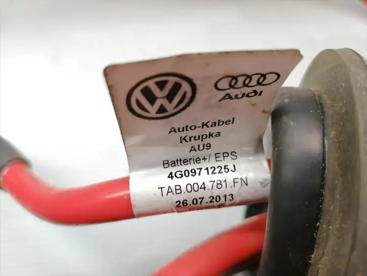Audi A7 S7 4G (2014 - 2018) 4G0971225J Плюсовой провод аккумулятора — фото 3