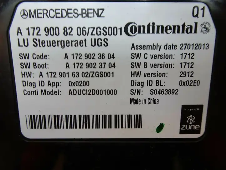Mercedes-Benz E W212 (2009 - 2016) A1729008206 Прочие блоки управления — фото 6