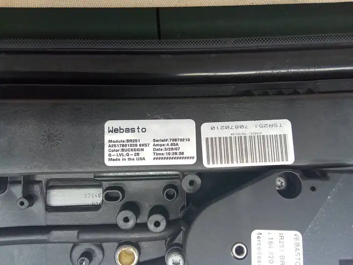 Mercedes-Benz GL X164 (2006 - 2012) A2517801029 Комплект люка крыши — фото 5