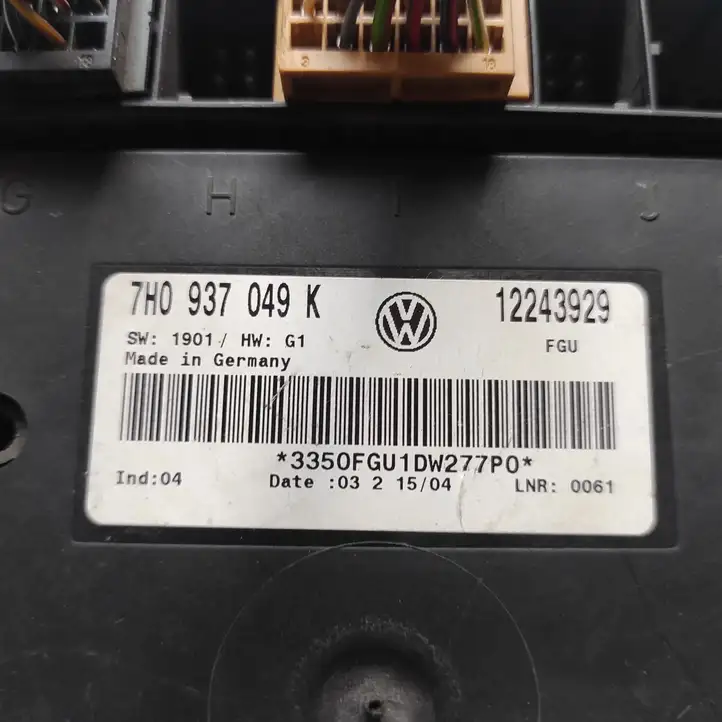 Volkswagen Transporter - Caravelle T5 (2003 - 2009) 7H0937049K Модуль комфорта — фото 3