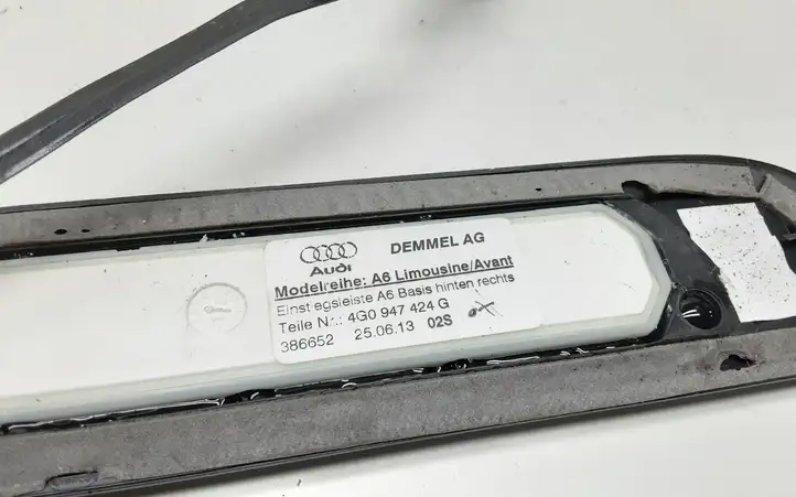 Audi A6 C7 (2011 - 2014) 4G0947406G Внутренняя обшивка порога (комплект) — фото 5