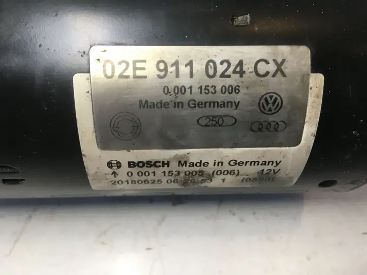 Volkswagen PASSAT B7 (2011 - 2014) 02E911024CX Стартер — фото 3