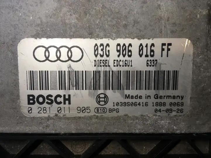 Audi A3/S3 8P (2004 - 2008) 03G906016FF Блок управления двигателем (ЭБУ) — фото 3