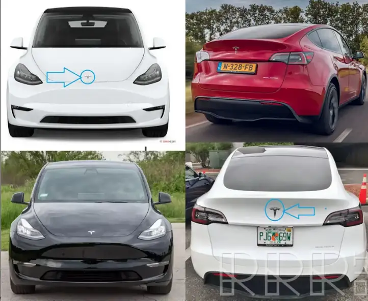 Tesla Model Y (2019 - 2024) Эмблема производителя — фото 5