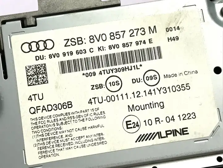 Audi A3/S3 8V (2012 - 2016) 8V0857273M Дисплей — фото 5