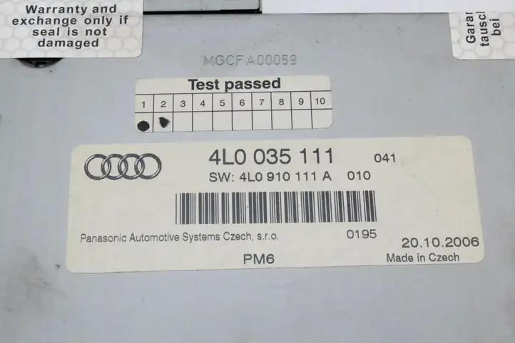 Audi Q7 4L (2005 - 2009) 4L0035111 Магнитола / мультимедийная система — фото 6