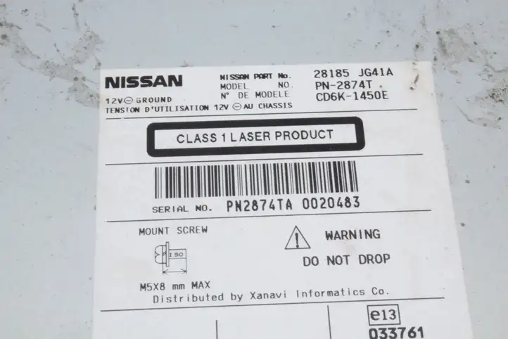Nissan X-Trail T31 (2007 - 2014) 28185JG41A Магнитола / мультимедийная система — фото 6