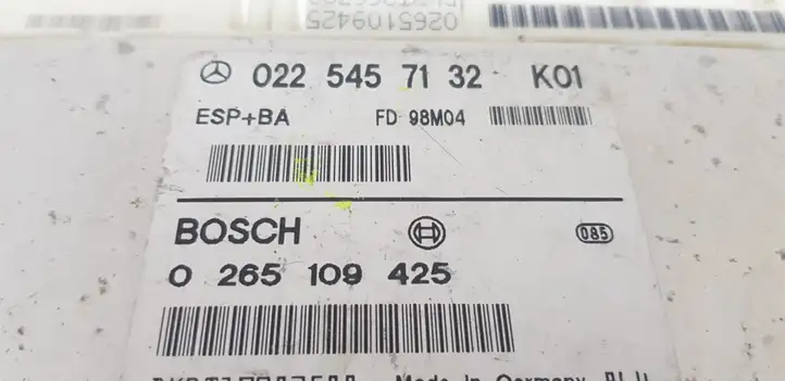 Mercedes-Benz A W168 (1997 - 2004) 0225457132 Прочие блоки управления — фото 3