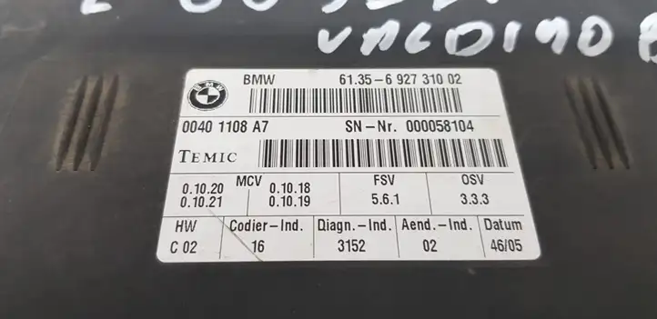 BMW 5 E60 E61 (2004 - 2010) 692731002 Прочие блоки управления — фото 2