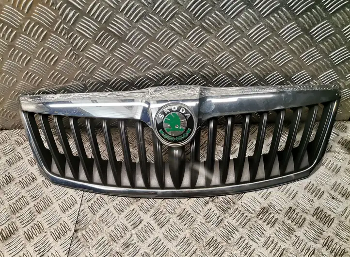 Skoda Octavia Mk2 (1Z) (2004 - 2013) Верхняя решетка радиатора — фото 1