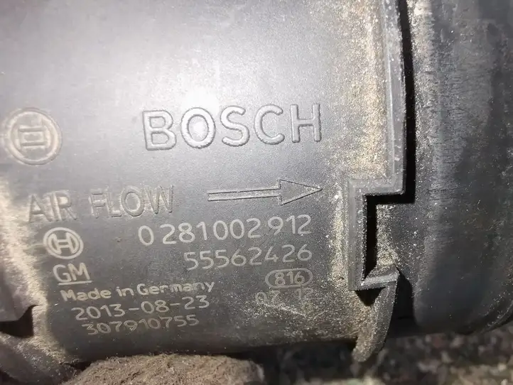 Opel Zafira C (2014 - 2016) 0281002912 Датчик массового расхода воздуха — фото 3