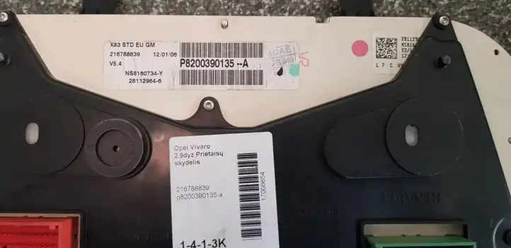 Renault Trafic II (X83) (2002 - 2014) 8200390135 Спидометр — фото 3