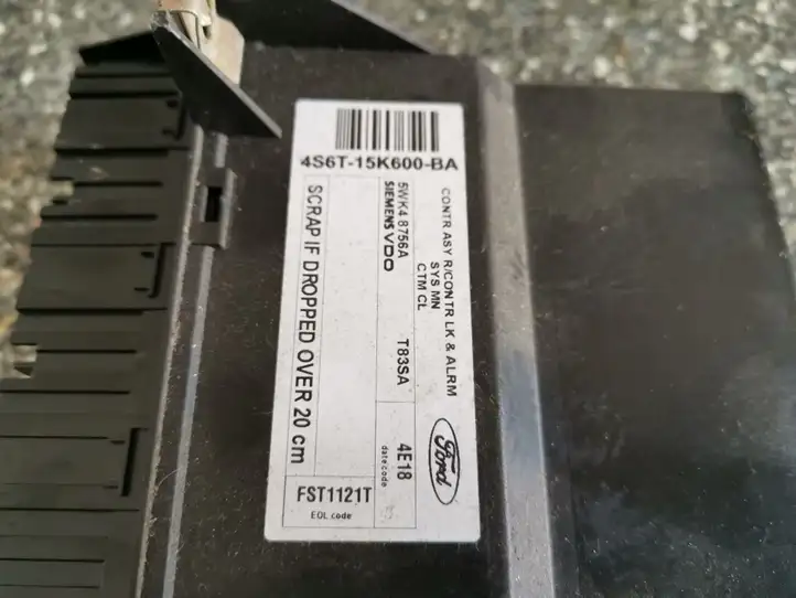 Ford Fiesta (2000 - 2005) 4S6T15K600BA Модуль комфорта — фото 1