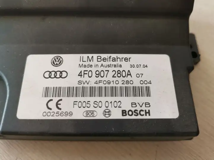 Audi A6 S6 C6 4F (2004 - 2008) 4F0907280A Прочие блоки управления — фото 3