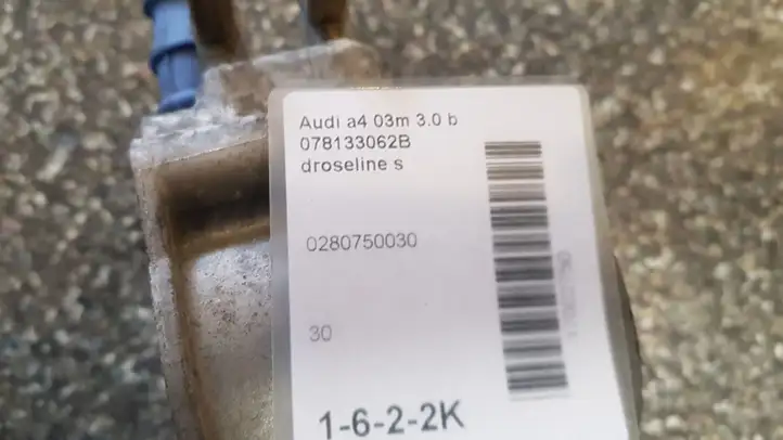 Audi A4 S4 B6 8E 8H (2000 - 2006) 0280750030 Дроссельная заслонка — фото 3
