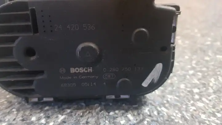 Opel Astra H (2004 - 2009) 0280750133 Дроссельная заслонка — фото 3