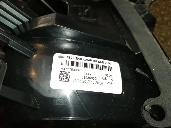 Mini Cooper Countryman F60 (2016 - 2020) H47379398 Задний фонарь в кузове — фото 3