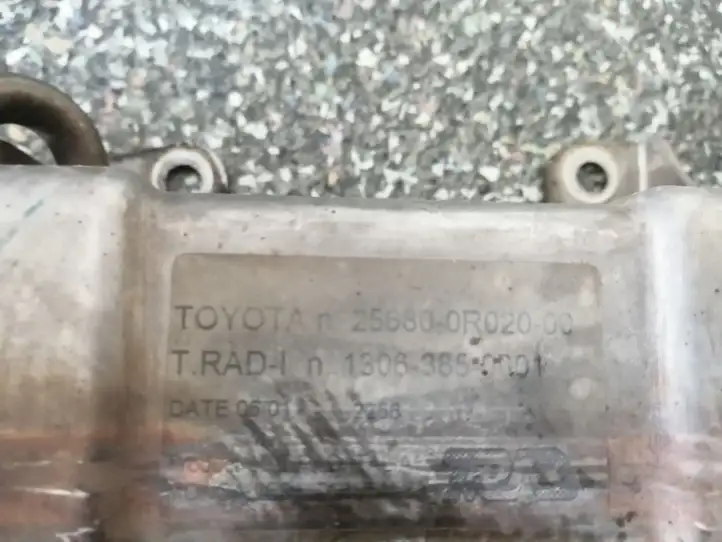Toyota Avensis T250 (2006 - 2009) 256800R02000 Охладитель клапана EGR — фото 3