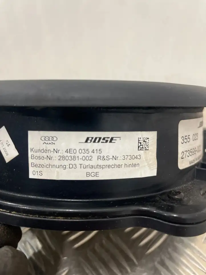 Audi A8 S8 D3 4E (2002 - 2005) 4E0035415 Динамики задних дверей — фото 4