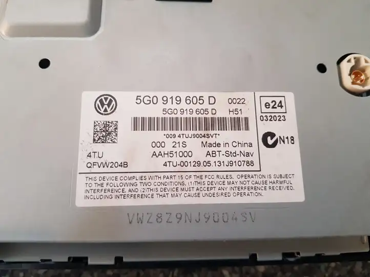 Volkswagen Golf VII (2013 - 2019) 5G0919605D Магнитола / мультимедийная система — фото 5