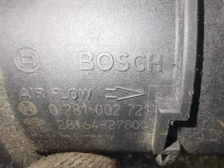 Kia Sorento (2002 - 2006) 0281002721 Датчик массового расхода воздуха — фото 3