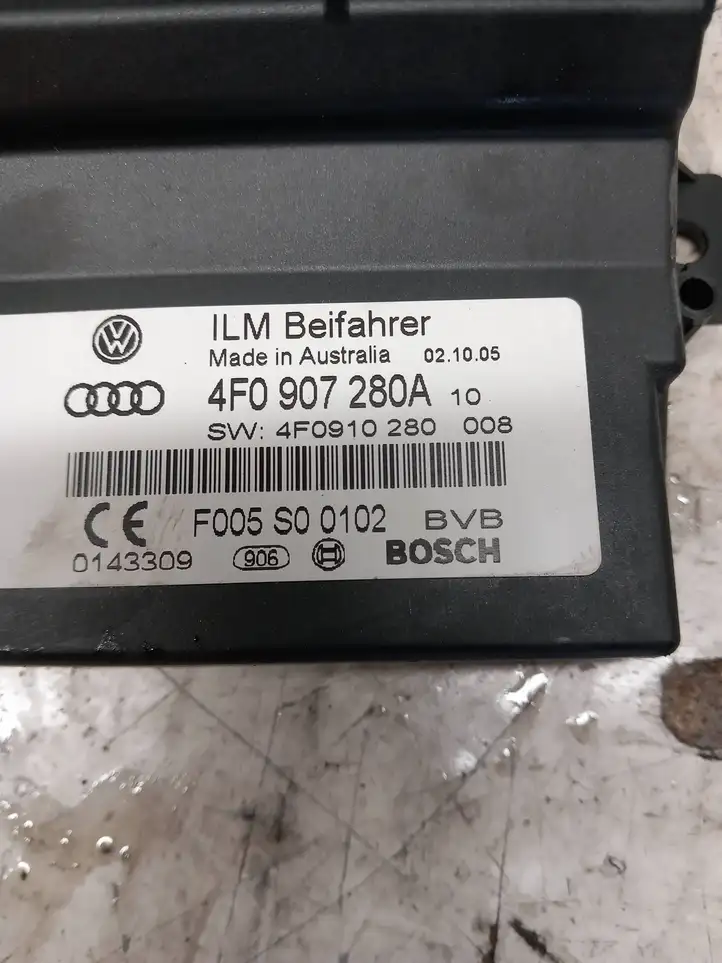 Audi A6 S6 C6 4F (2004 - 2008) 4F0907280A Прочие блоки управления — фото 3