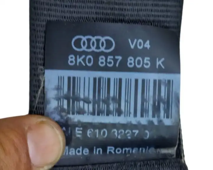 Audi A4 S4 B8 8K (2007 - 2011) 8K0857805K Задний ремень безопасности — фото 6