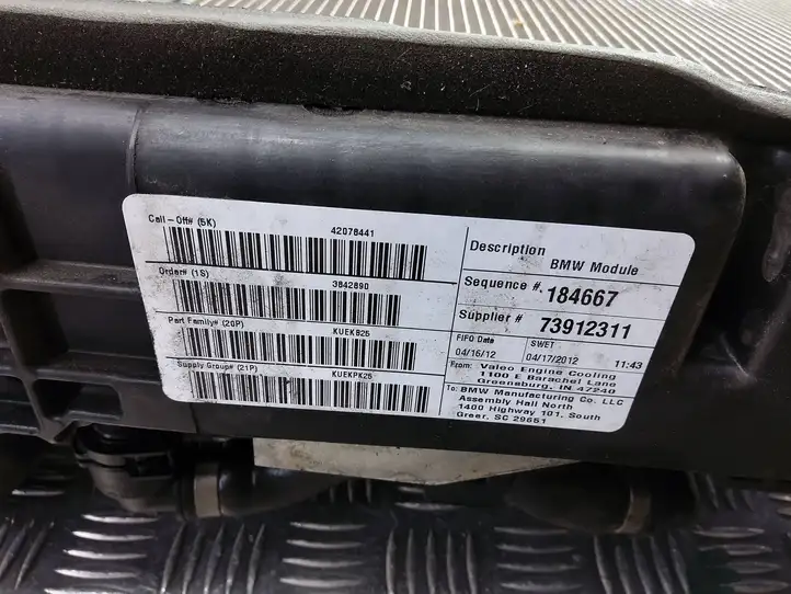 BMW X3 F25 (2010 - 2017) 7562595 Комплект радиаторов охлаждения — фото 6